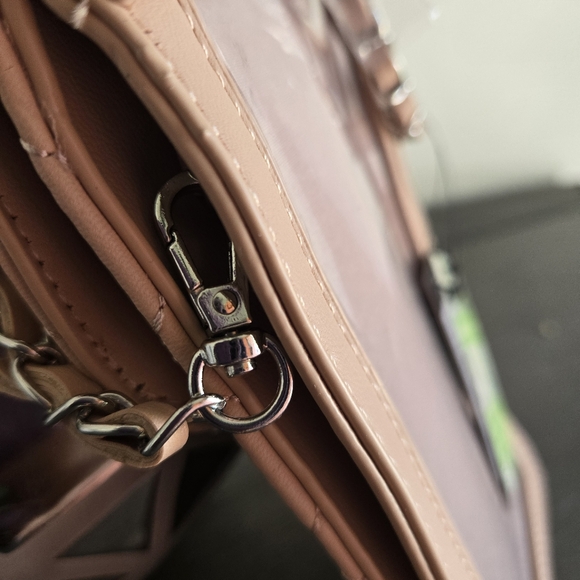 Studio Badgley Mischka Quilted Silver Studded Phone Case Tan - Picture 4 of 7